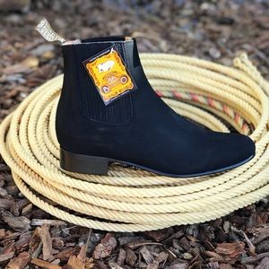 NIB El Besserro Leather Nobuck Nubuck Suede Leather Boots Booties 9